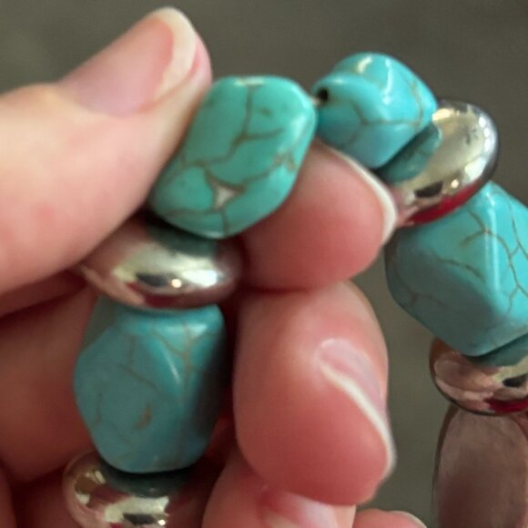 OSFA | Turquoise Nugget Bracelet - Picture 7 of 9